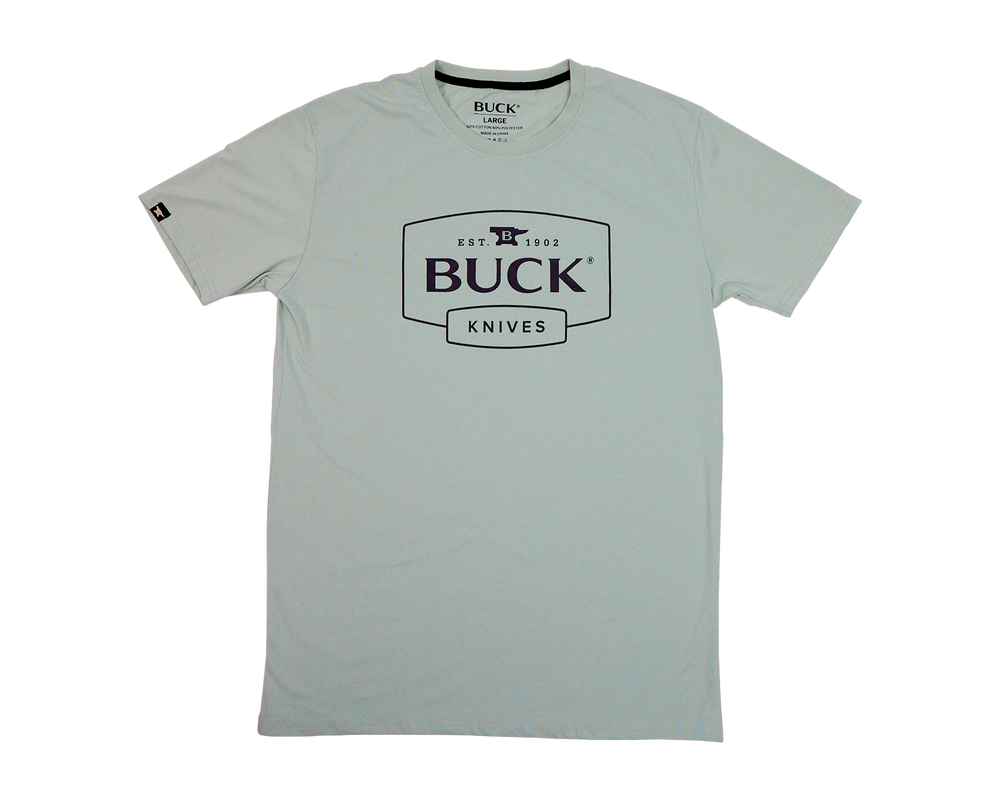 BUCK Dusty Sage Buck Logo T-Shirt