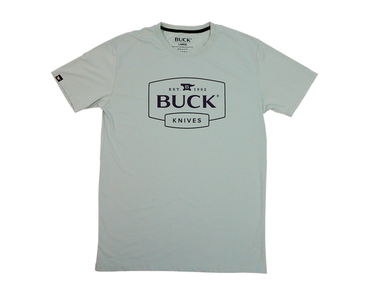 BUCK Dusty Sage Buck Logo T-Shirt