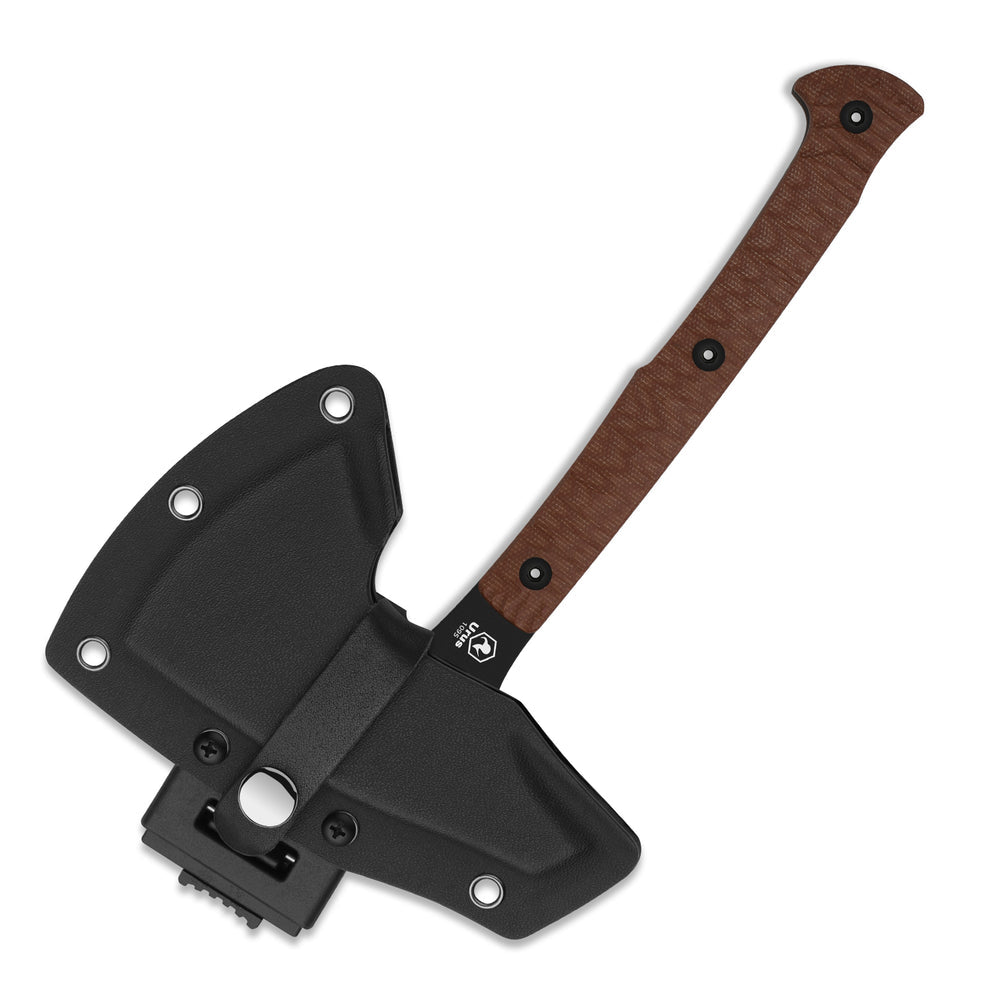 KIZER CUTLERY Urus | Lightweight Axe | 1095 | Black Coating | Micarta | Camping Outdoor Tool | KizerV™ 1073A1