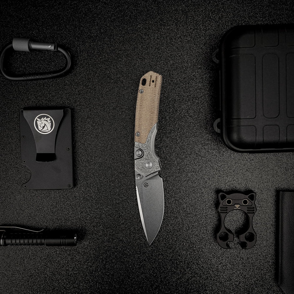 VOSTEED Psyop - Top Liner Lock Knife (2.99" S35VN Blade & Norplex UltreX™ Micarta Handle) - A2232