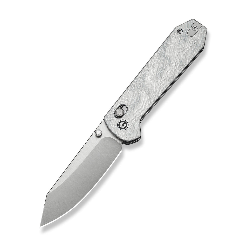 CIVIVI Over Yonder Thumb Stud & Crossbar Lock Knife G10 With Aluminum Foil Handle (3.35" 14C28N Blade) C25027-2