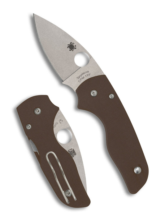 SPYDERCO Lil' Native® Brown G-10 CPM® 15V® Sprint Run®