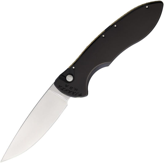 Piranha Knives Auto Fusion Buttonlock Black Satin