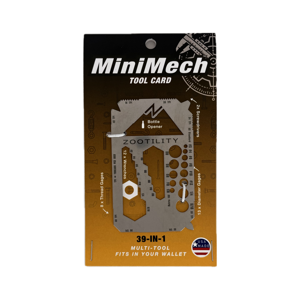 Zootility MiniMech 39-in-1 Credit Card Mult-Tool