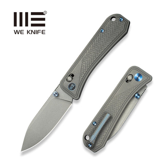 WEKNIFE Bougie Banter Thumb Stud & Crossbar Lock Knife Titanium Handle (2.91" CPM S45VN Blade) WE24009-2