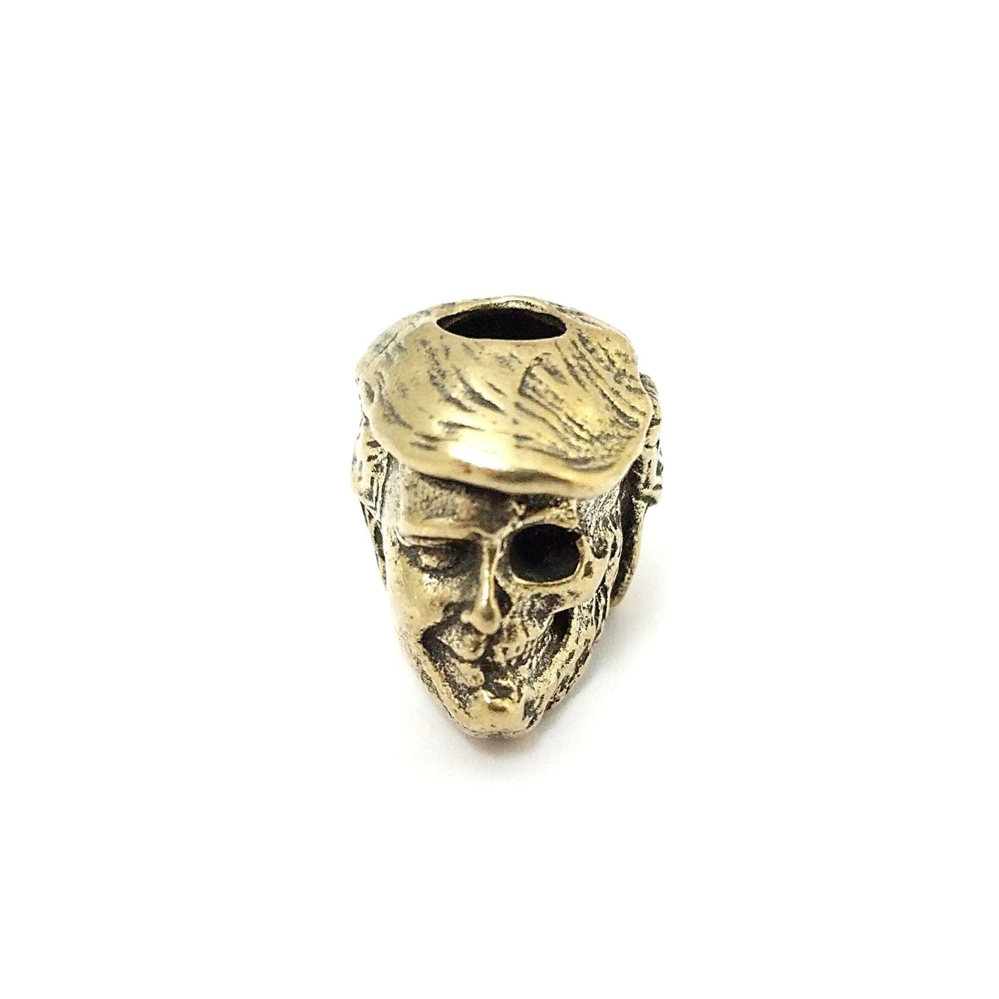 Coeburn Tool Brass Pres. Donald Trump Head/Skull Lanyard Bead Accessory