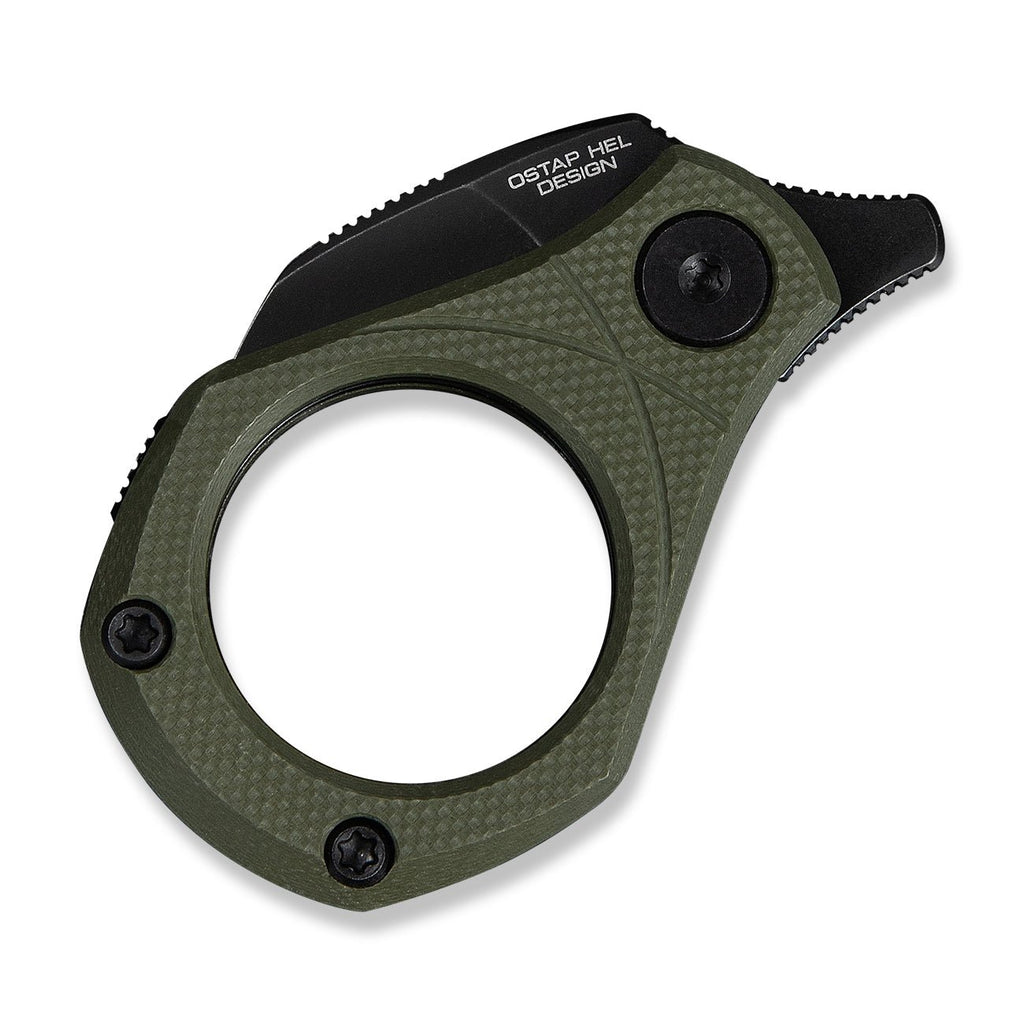 CIVIVI Pyrus Slip Joint Utility Knife OD Green G10 Handle (0.65" Black Stonewashed 14C28N Blade) C23038-4