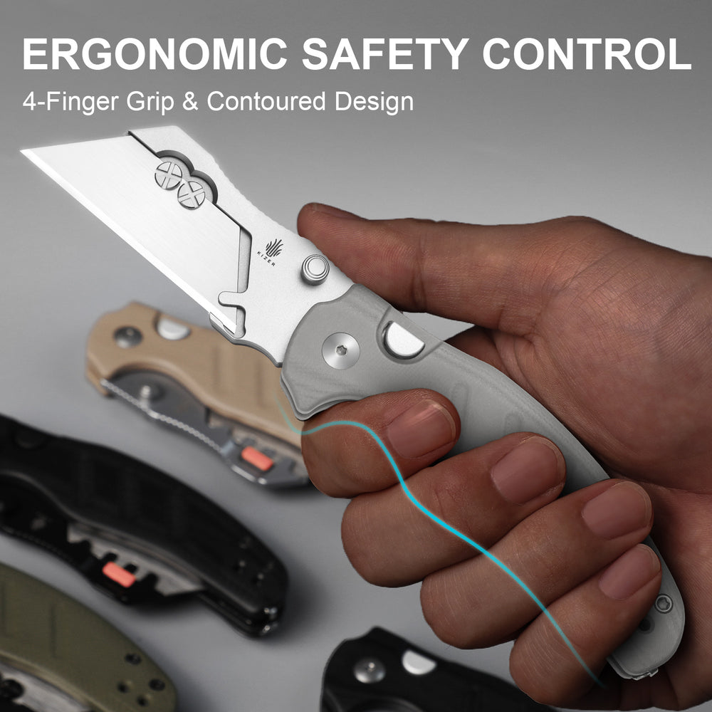 KIZER CUTLERY Sheepdog® Utility Knives | C01C Uti 1 | 5Cr15MoV | G10 | V3488.29JSA1