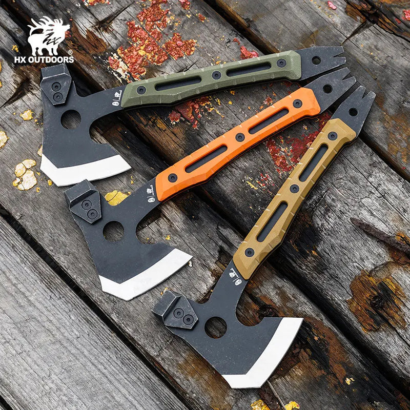 HX OUTDOORS IRONSIDE Hatchet | 12.83" Overall Length | 420 Blade | Green G10 Handle