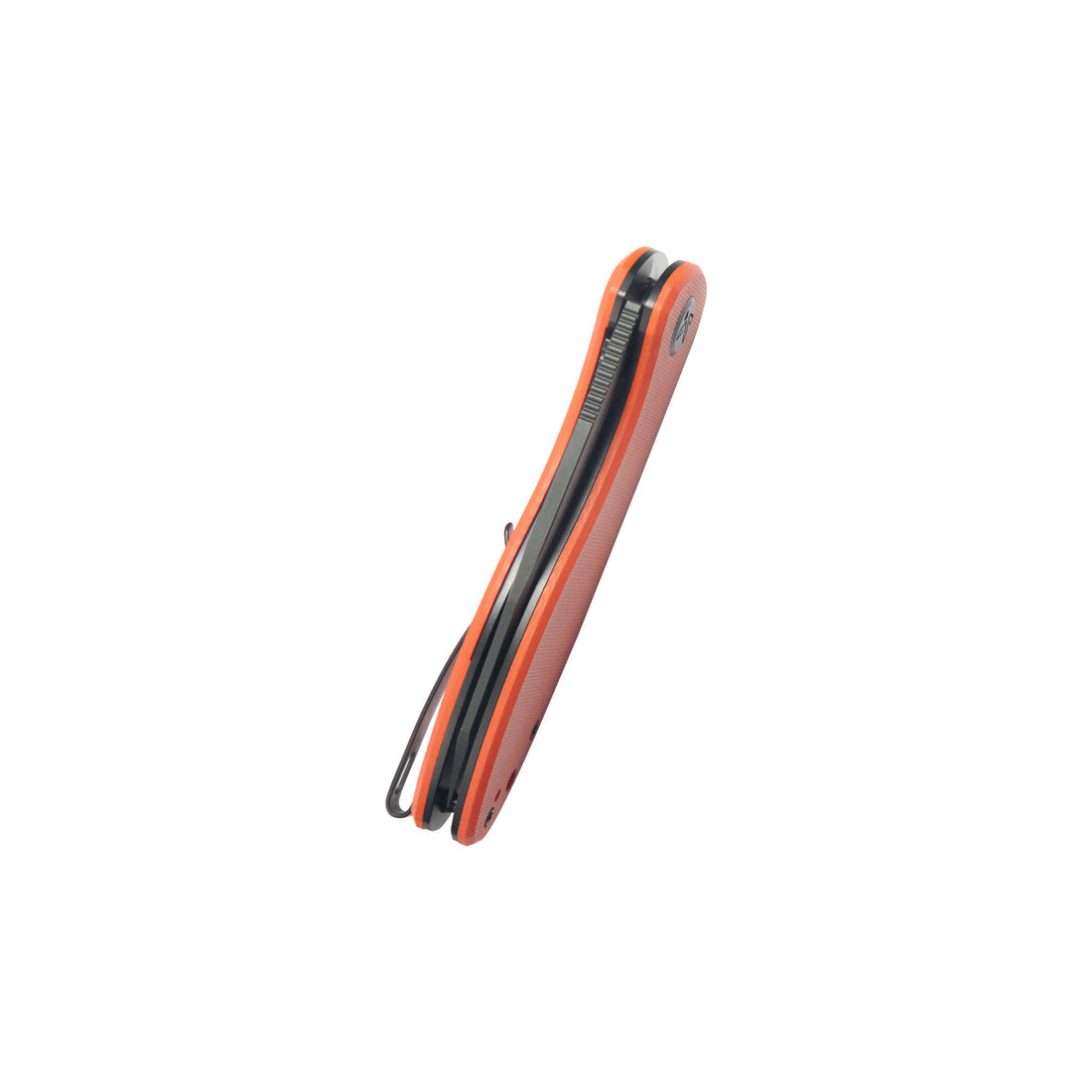 KUBEY Master Chief Outdoor Folding Pocket Knife Orange G10 Handle 3.43" Blackwash 14C28N KU358O
