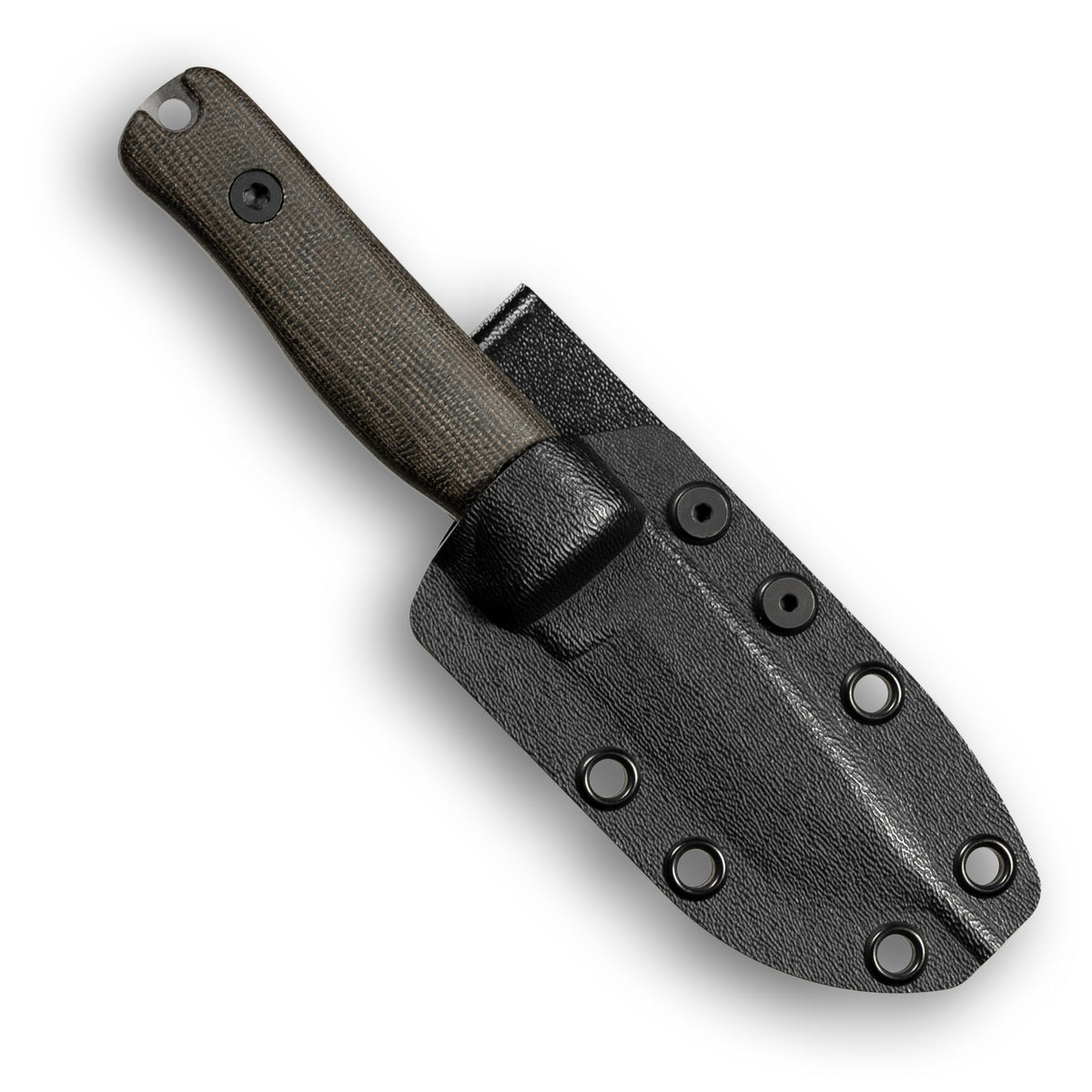 REIFF KNIVES F3 EDC Fixed Blade Knife (CPM MagnaCut, Two-tone, Green Canvas Micarta)