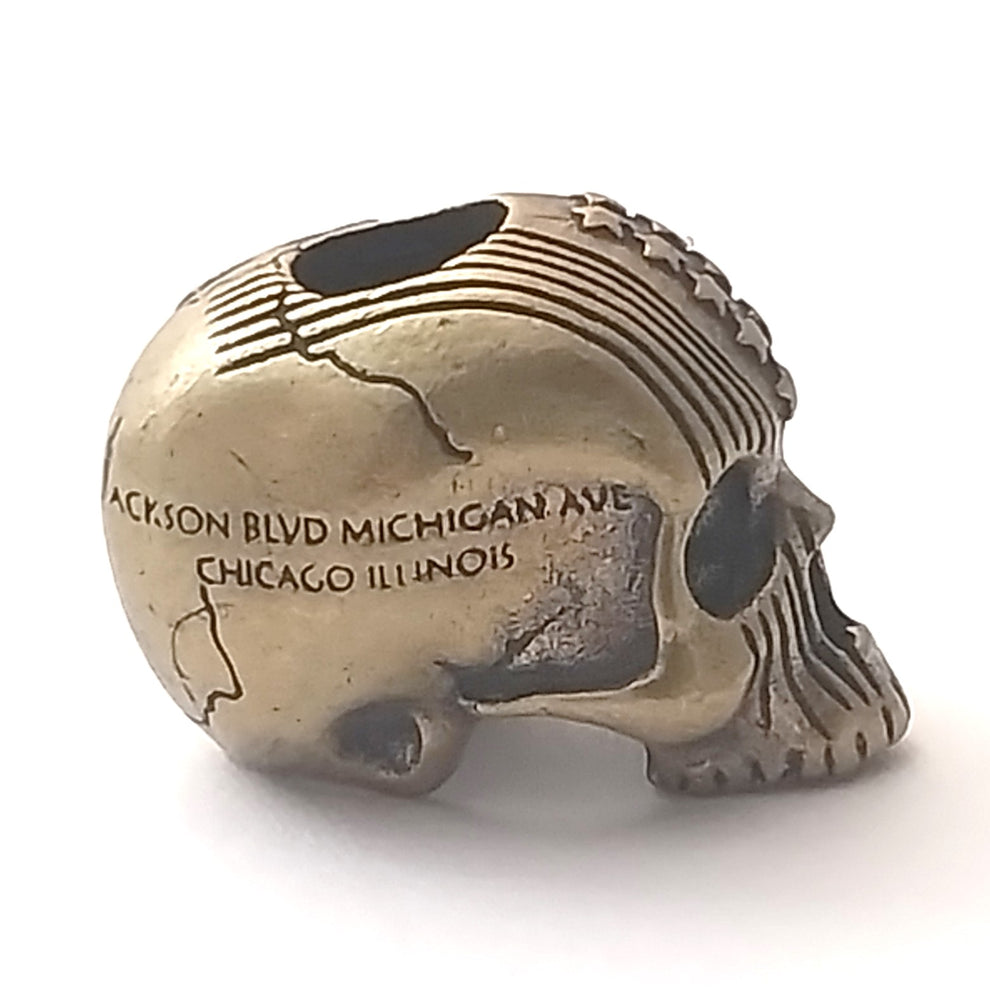 Coeburn Tool Brass USA American Flag Route 66 Skull Lanyard Bead CT3033