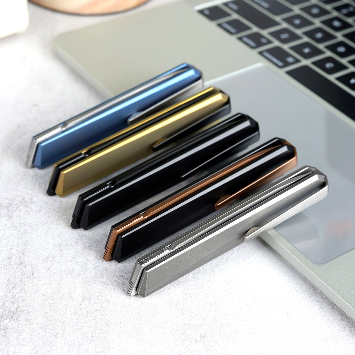 REMETTE RT-ELIGO Knife M390 Blade Titanium Handle Double Detent Lock Folding Pocket EDC Knife EGB4