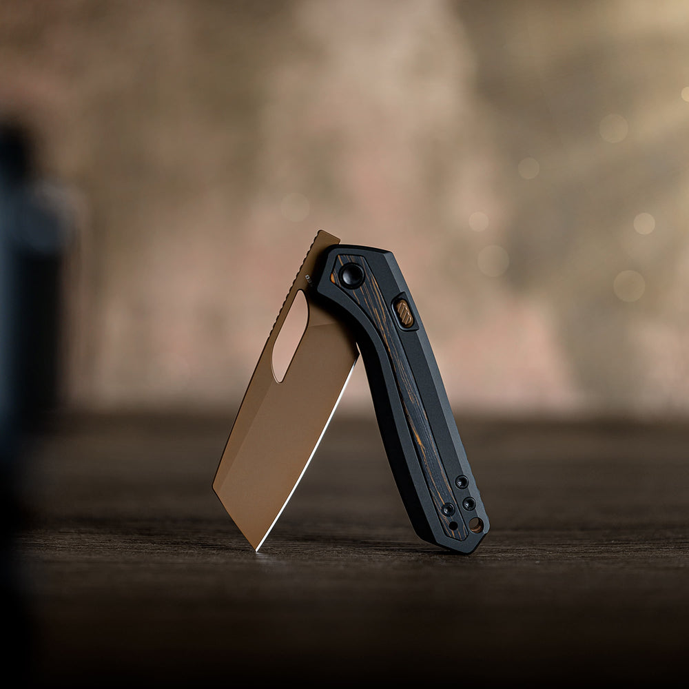 VOSTEED Kroc -Top Liner Lock (2.99" S35VN Blade & Aluminum & Topo G10 Handle) - A1802