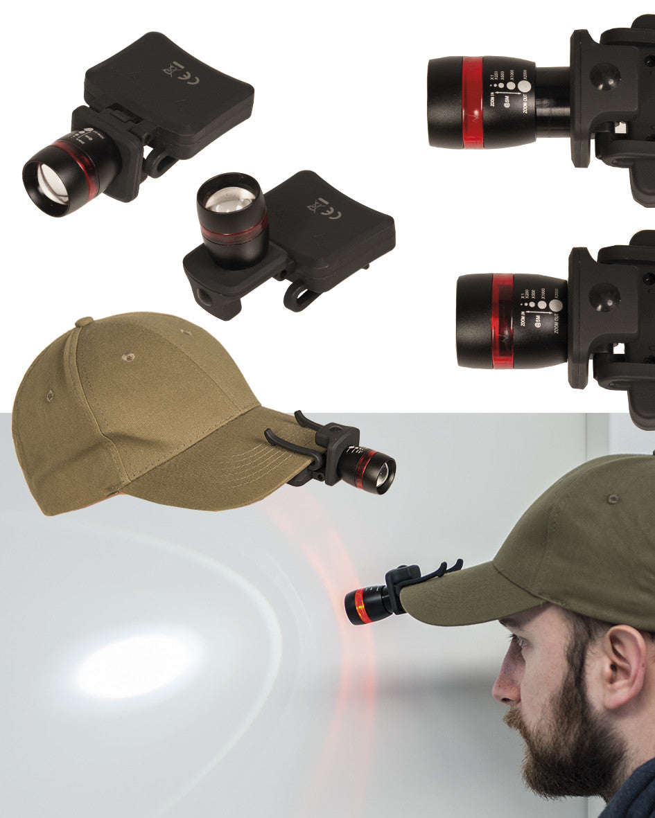MIL-TEC® BLACK LED FOCUSABLE CREE CAP LIGHT