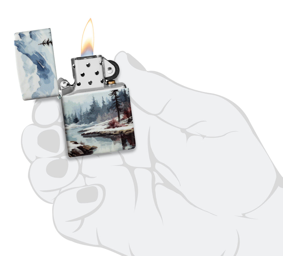 ZIPPO Frozen Valley Design