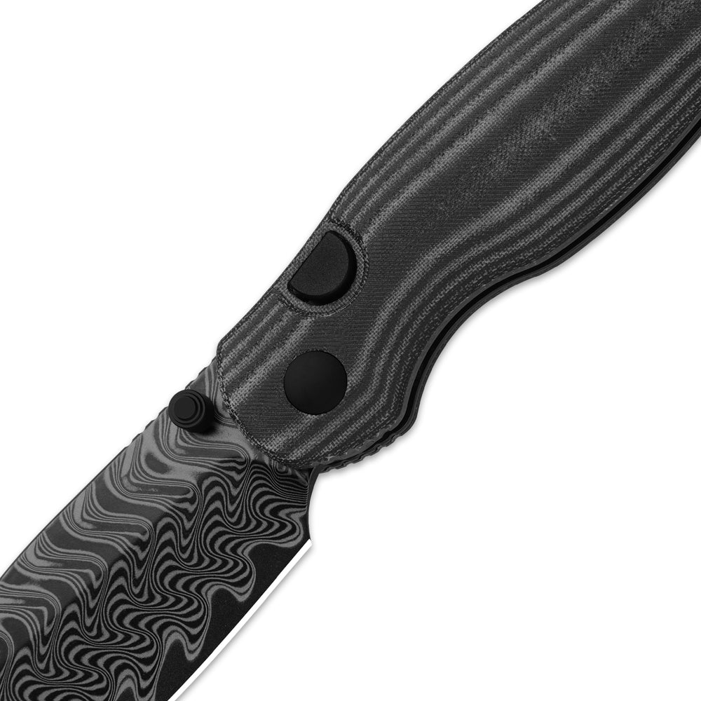 KIZER CUTLERY Phoca BD | Damascus | Norplex UltreX™ Micarta | Button Liner Lock