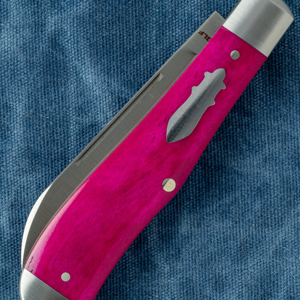 JACK WOLF KNIVES EUREKA - SMOOTH PURPLE BONE