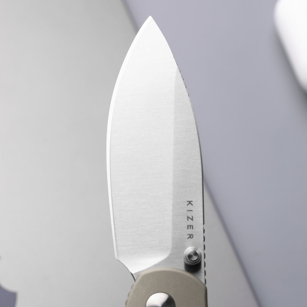 KIZER CUTLERY Phoca BD | 14C28N | Aluminum | Button Liner Lock
