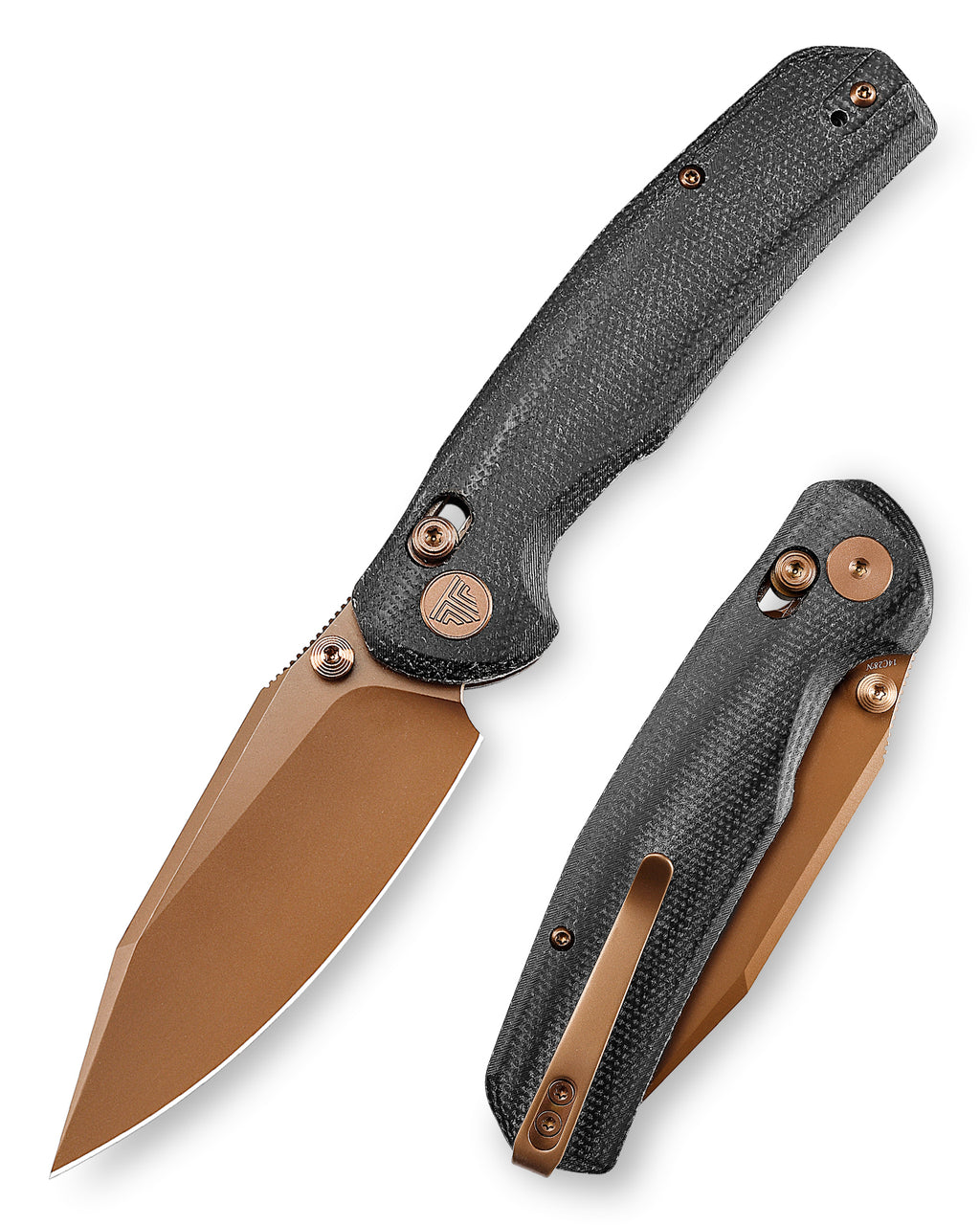 TRIVISA Hornet-BM Crossbar Lock EDC Folding Pocket Knife,3.34" 14C28N Steel Blade,Micarta Handle