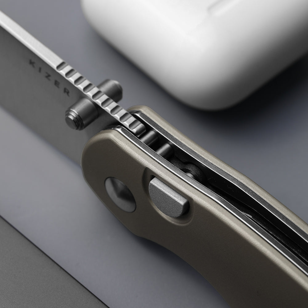 KIZER CUTLERY Phoca BD | 14C28N | Aluminum | Button Liner Lock