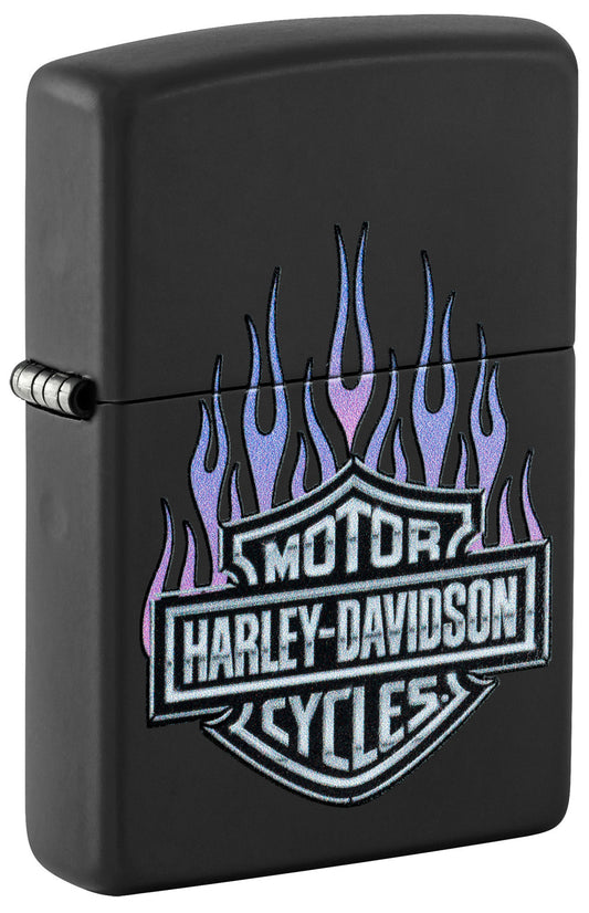 ZIPPO Harley-Davidson® Purple Flames Design