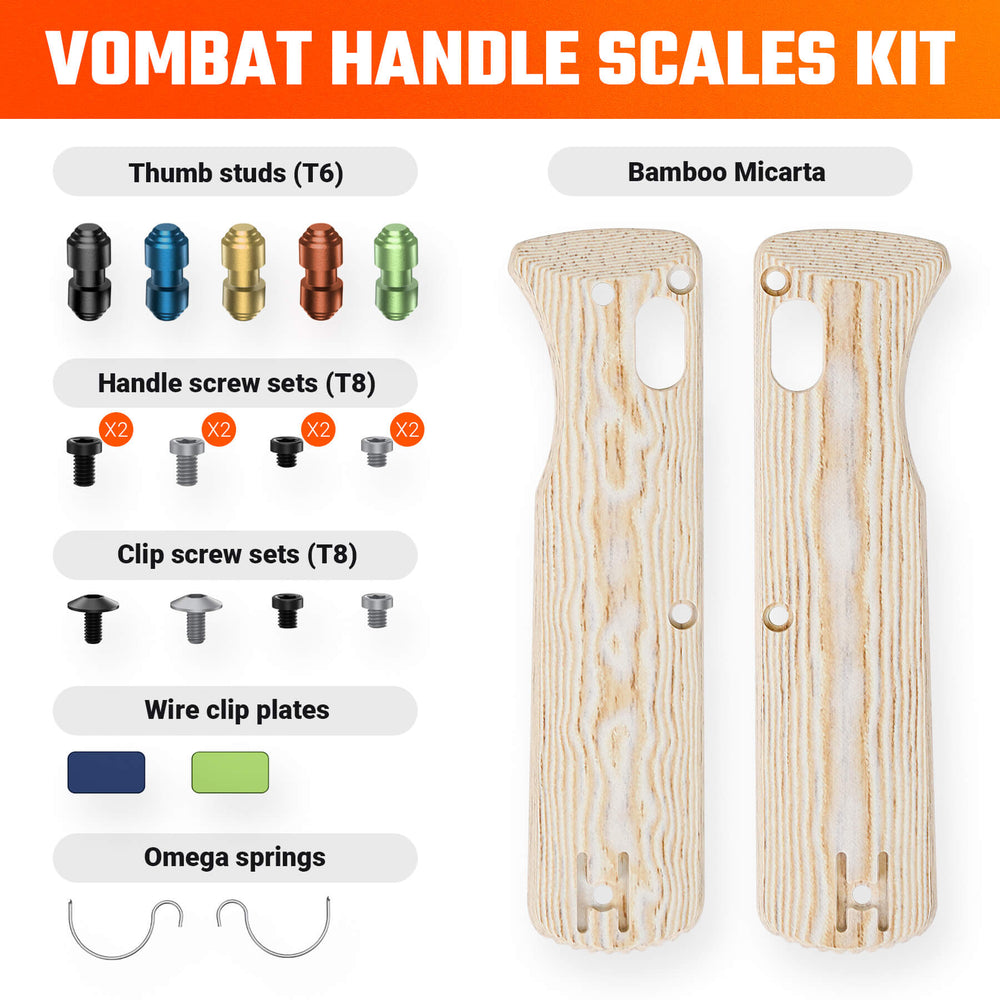 VOSTEED Vombat Handle Scales Kits- W0110