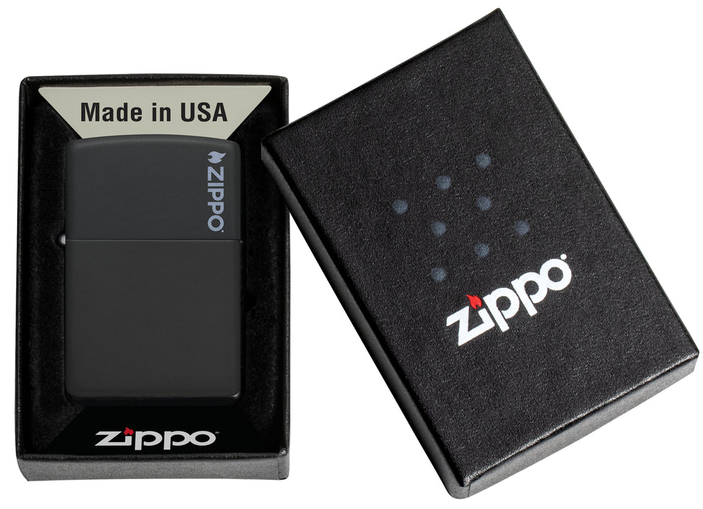 ZIPPO Classic Black Matte with Zippo Logo