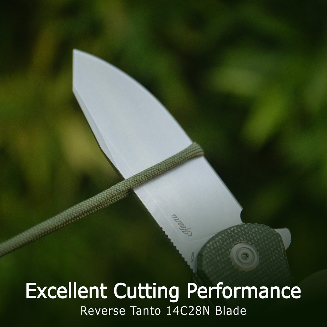 KUBEY Master Chief Outdoor Folding Pocket Knife Black Micarta Handle 3.43" Beadblast 14C28N KU358K