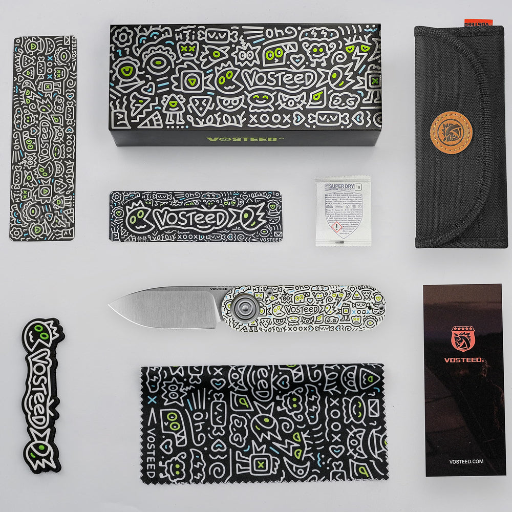 VOSTEED Corgi® V -Vanchor Lock® (2.36" 14C28N Blade & G10 Handle) - A3727