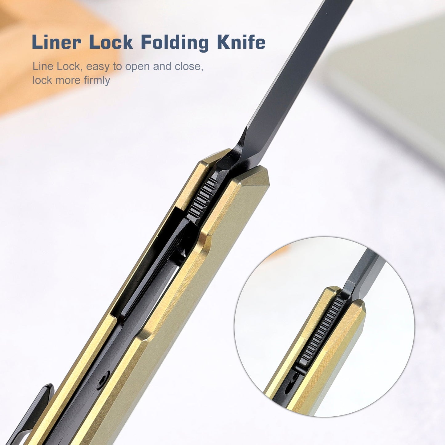REMETTE RT-ELIGO Knife M390 Blade Titanium Handle Liner Lock Folding Pocket EDC Knife EGA3