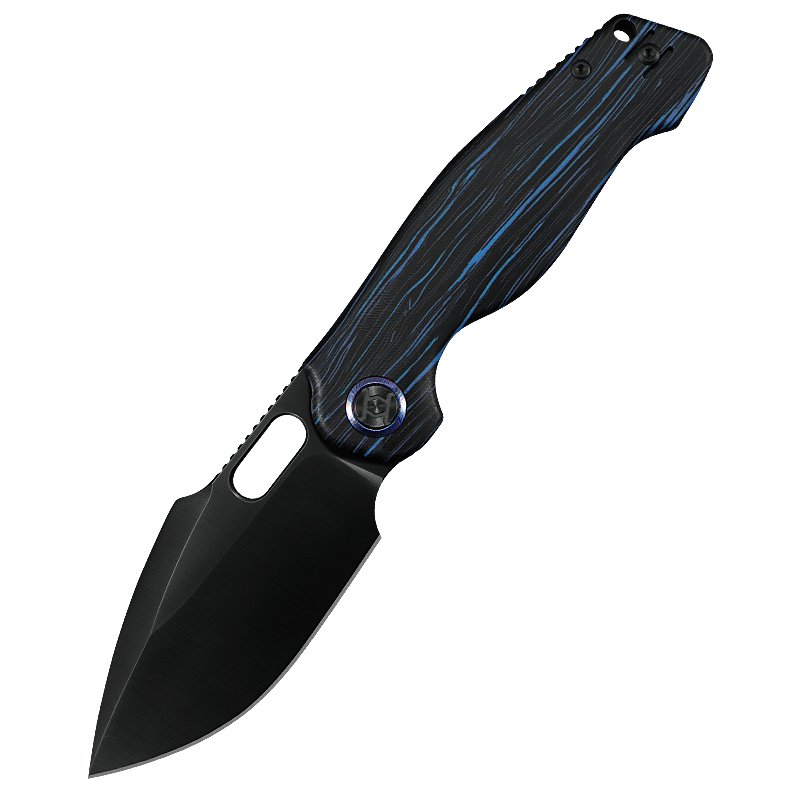 KUNWU KNIVES Gringo Verta Lock Blue G-mas with DLC Blade