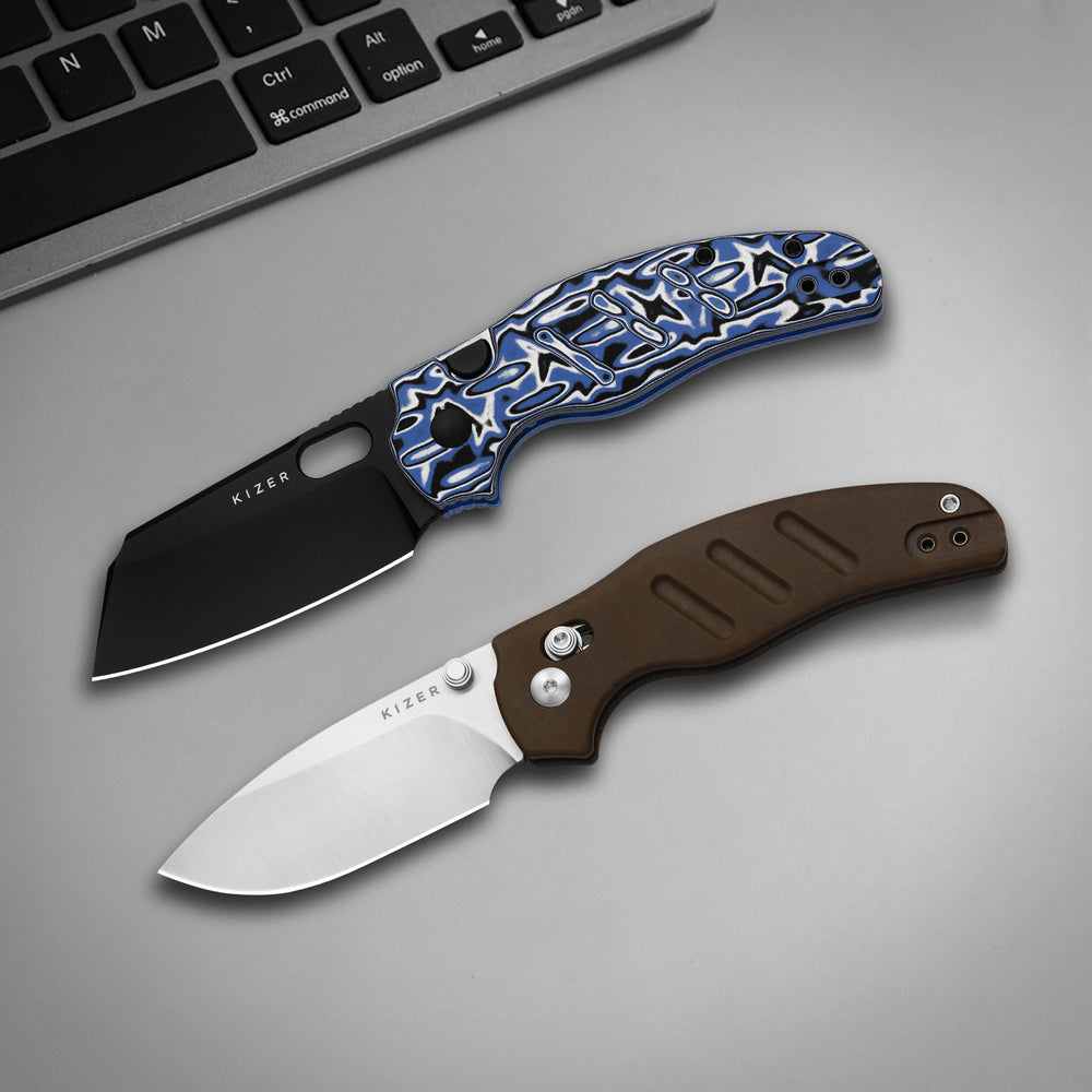 KIZER CUTLERY Sheepdog® C01C 2.9 CD | Kizer Clutch Lock™ | Norplex UltreX™ Micarta | Nitro-V | KizerV™ 3488.29CDA1