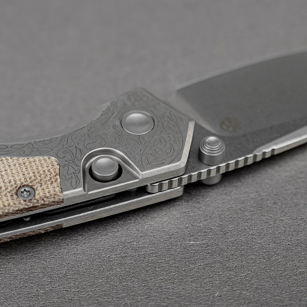 VOSTEED Psyop - Top Liner Lock Knife (2.99" S35VN Blade & Norplex UltreX™ Micarta Handle) - A2232