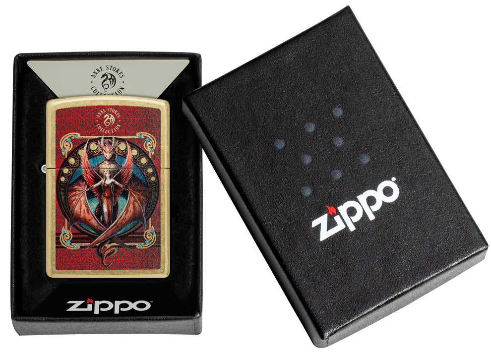 ZIPPO Anne Stokes Copperwing Design