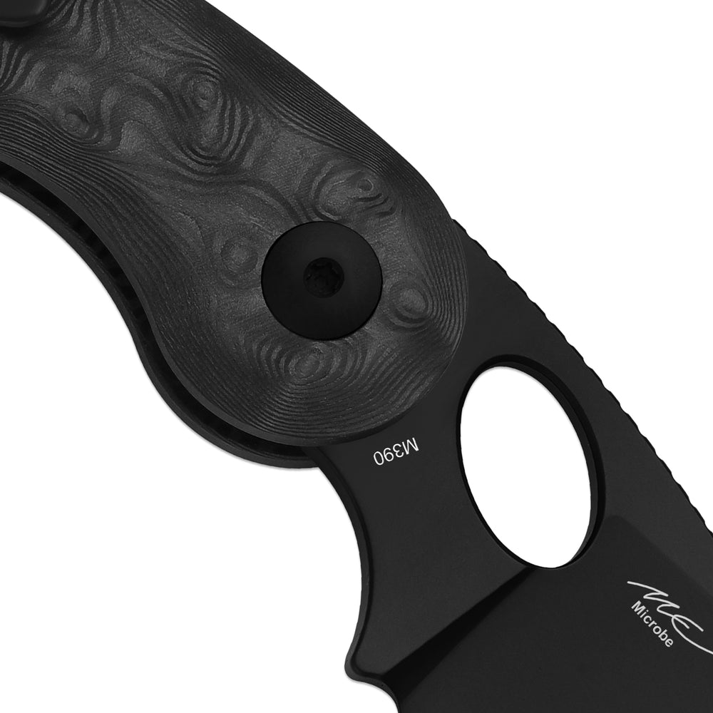 KIZER CUTLERY Microbe™ | 5Th Pocket Knife | Kizer Button Liner Lock™ | Fat Carbon Black Dune Handle | KizerB™ 2742A3