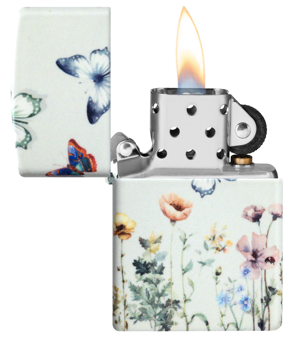 ZIPPO Glowing Butterflies Design