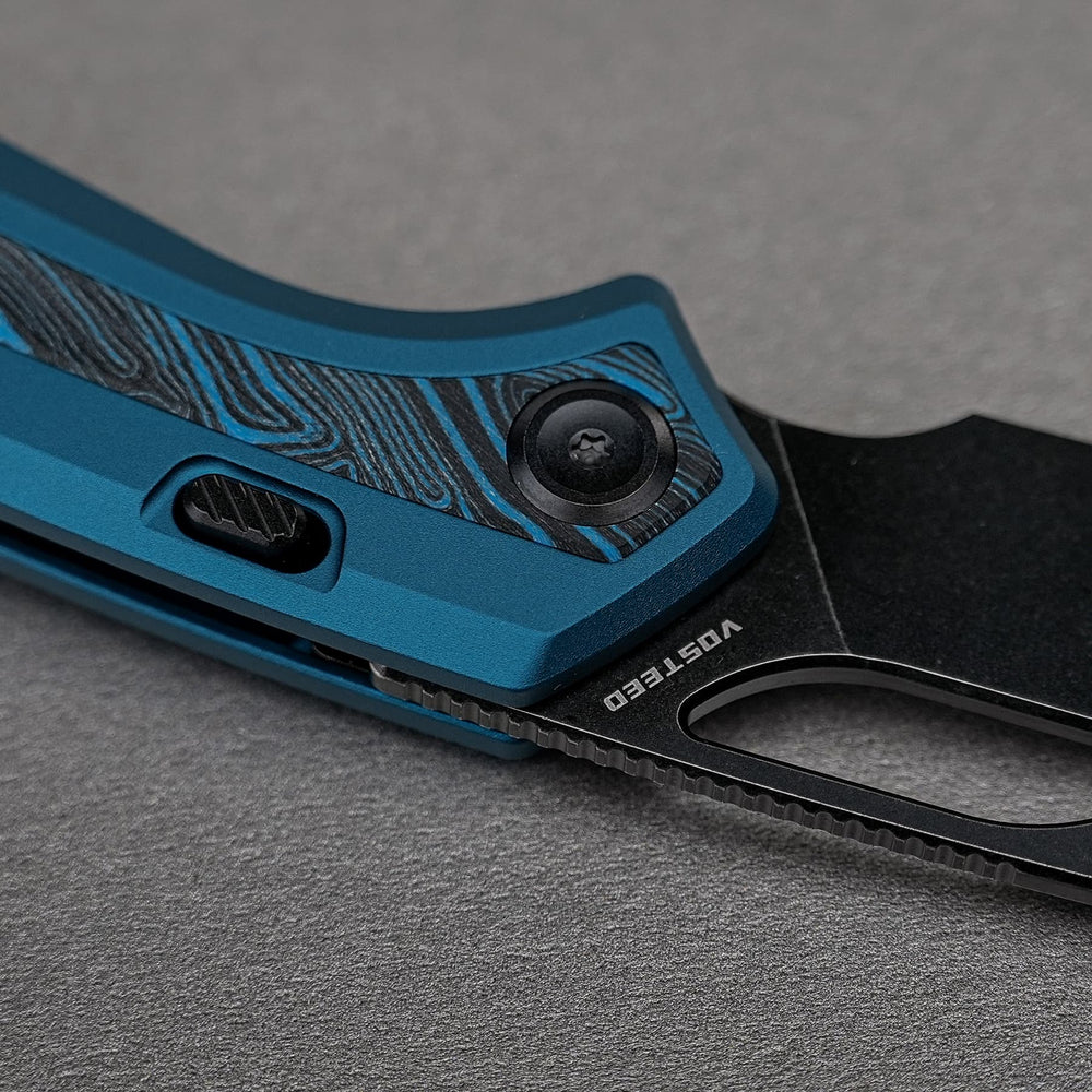 VOSTEED Kroc 329 -Top Liner Lock (3.29" S35VN Blade & Aluminum & Topo G10 Handle) - A1811