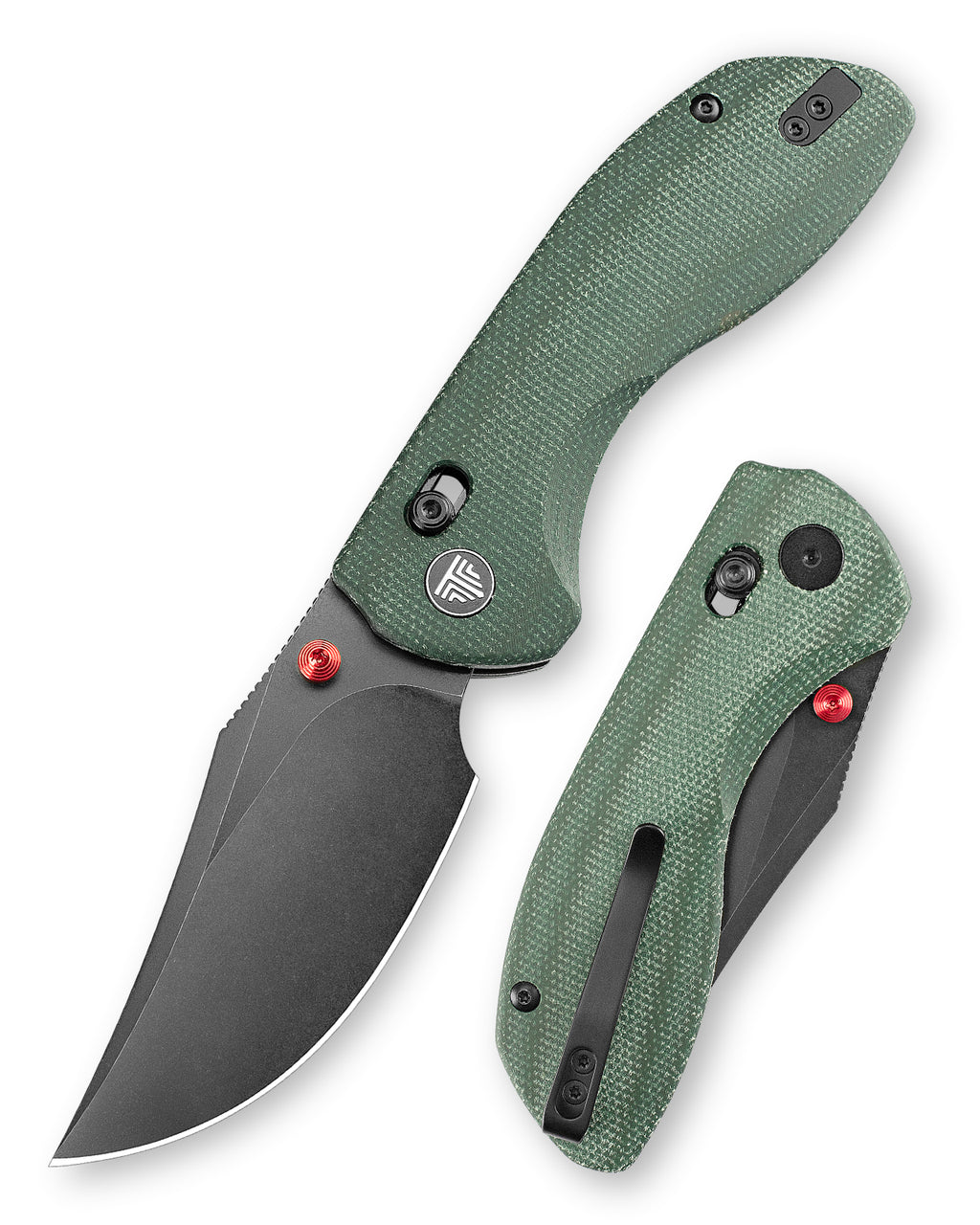 TRIVISA Hippo-GM Crossbar Lock EDC Folding Pocket Knife,3.4" 14C28N Steel Blade,Micarta Handle