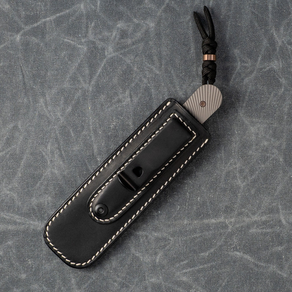 JACK WOLF KNIVES BACKWOODS FIXEDC - TITANIUM STARBURST