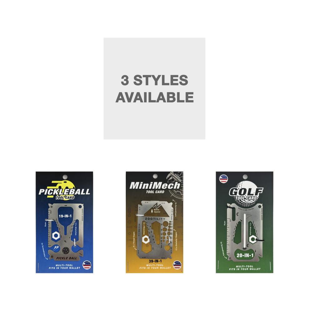 Zootility Pickle Ball 19-in-1 Credit Card Multi-Tool