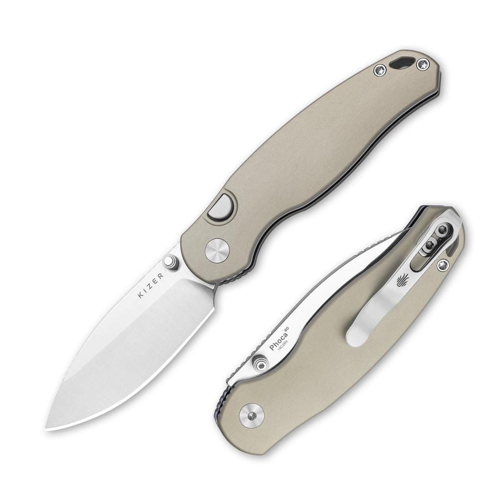 KIZER CUTLERY Phoca BD | 14C28N | Aluminum | Button Liner Lock