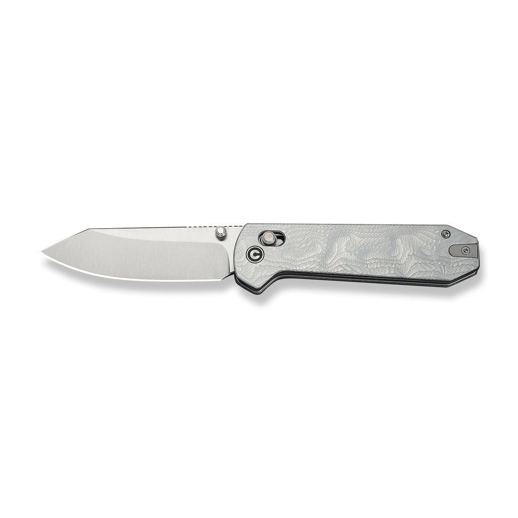CIVIVI Over Yonder Thumb Stud & Crossbar Lock Knife G10 With Aluminum Foil Handle (3.35" 14C28N Blade) C25027-2