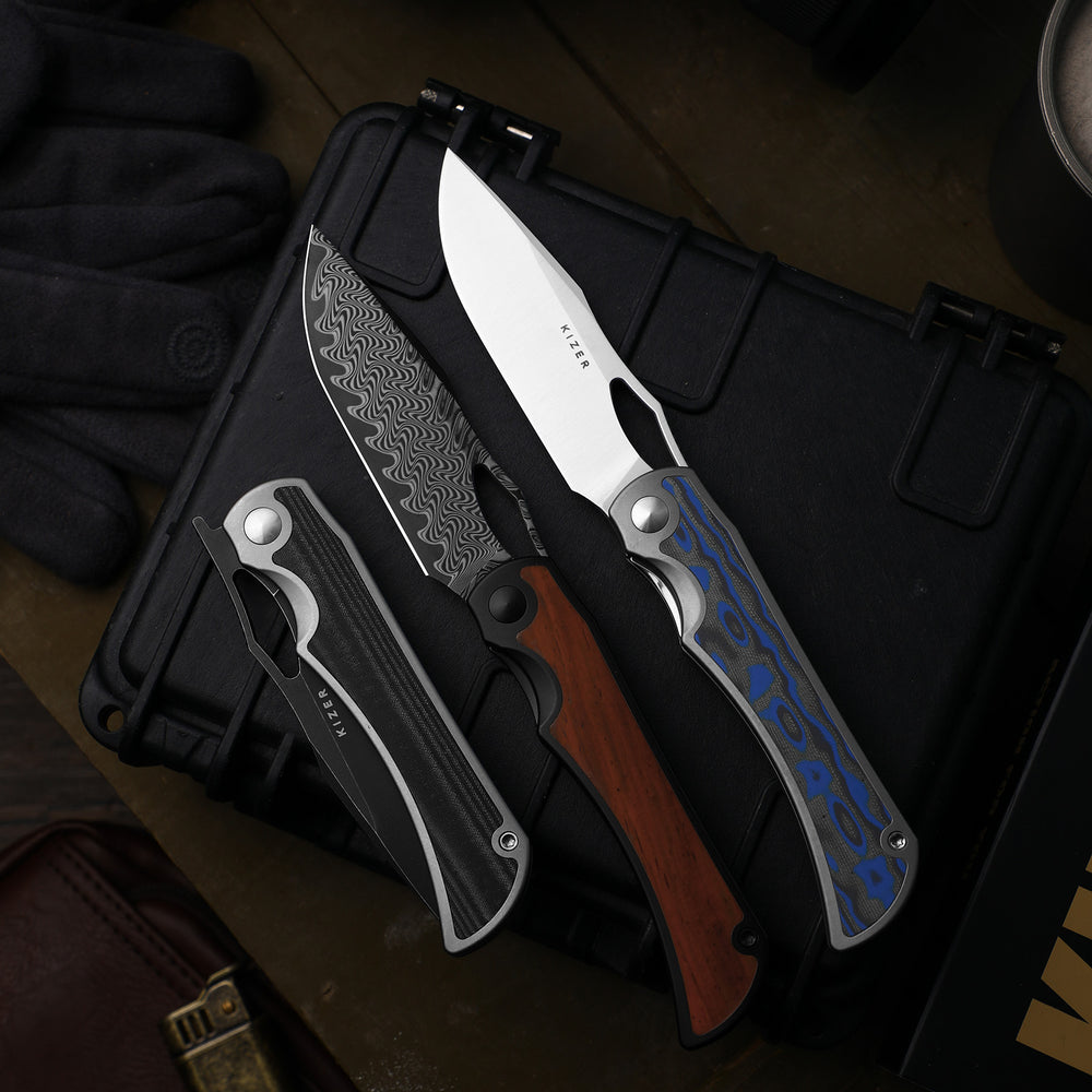 KIZER CUTLERY Allure | S45VN | Titanium & Norplex UltreX™ Micarta