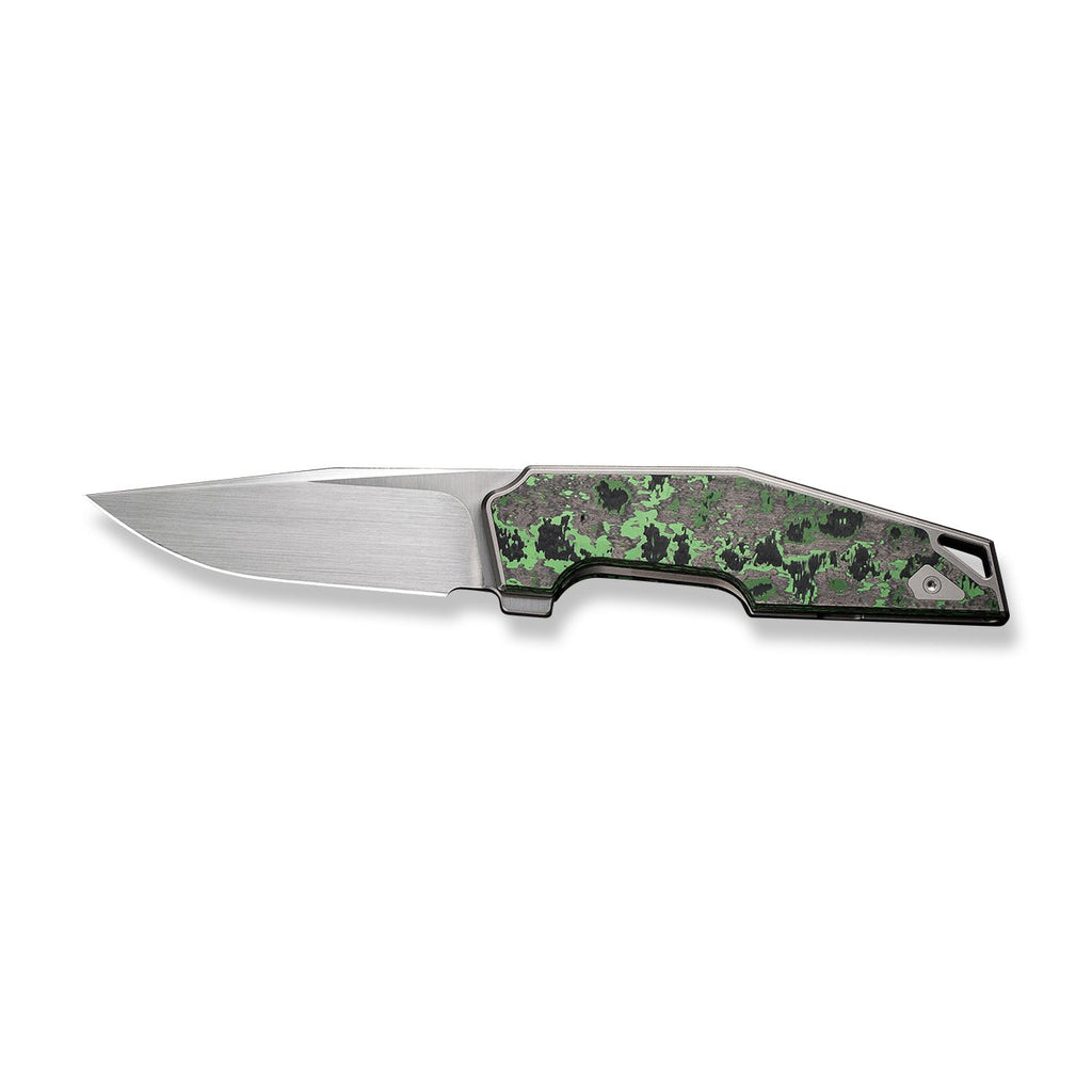 WE KNIFE CO LTD OAO (One and Only) Flipper Knife Titanium & FatCarbon Fiber Handle (3.4" CPM 20CV Blade) WE23001-3