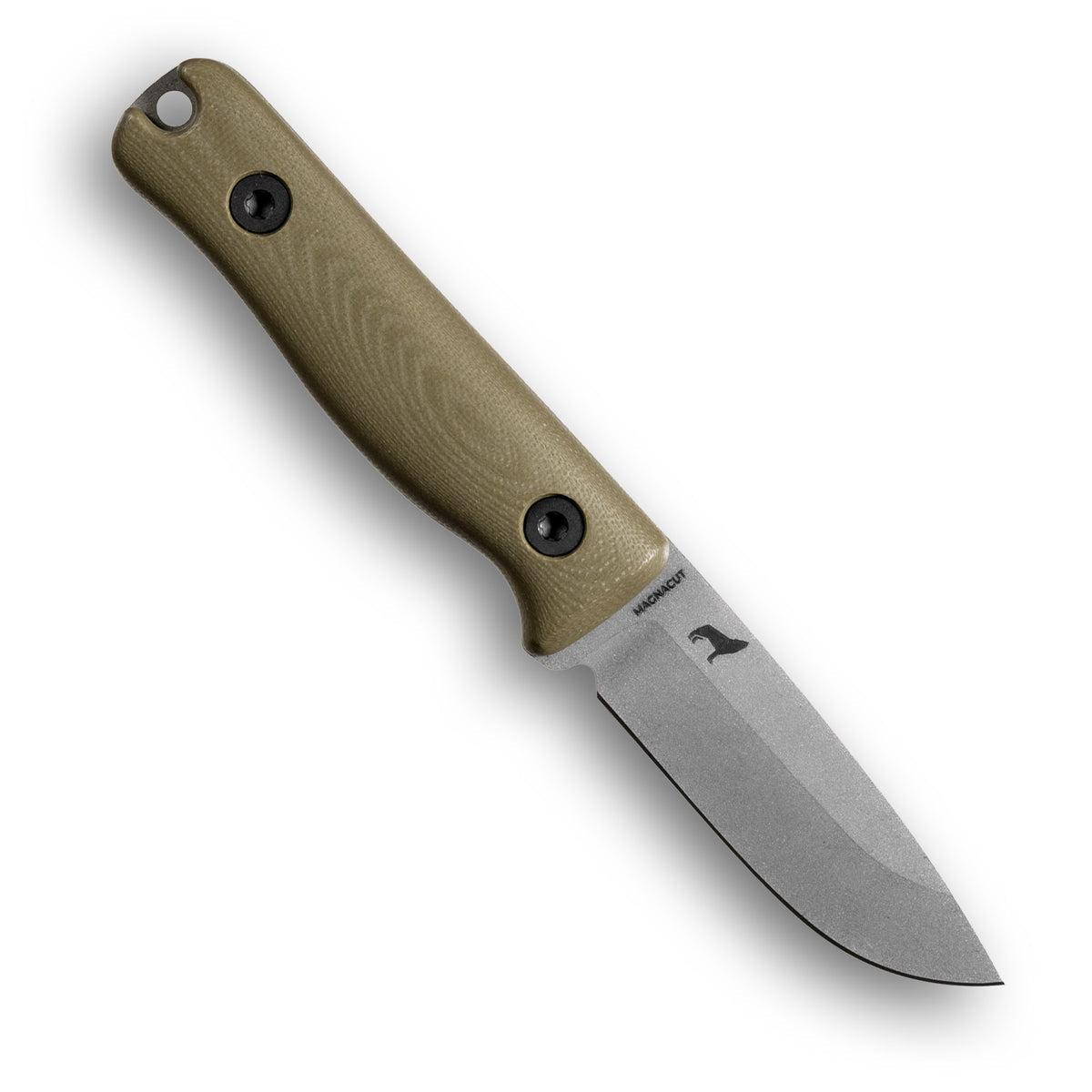 REIFF KNIVES F3 EDC Fixed Blade Knife (CPM MagnaCut, Stonewash, OD Green G10)