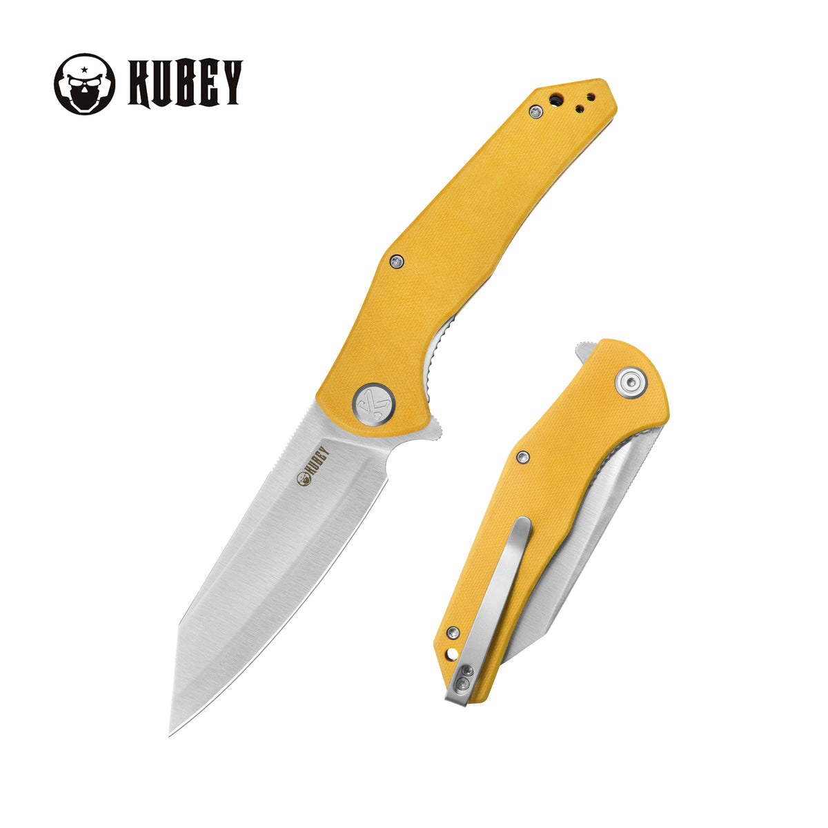 KUBEY Flash Linerlock Yellow KU158N