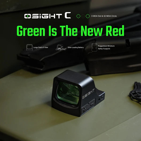 OLIGHT Osight C Open Reflex Optic with Replaceable Side-Loading Battery