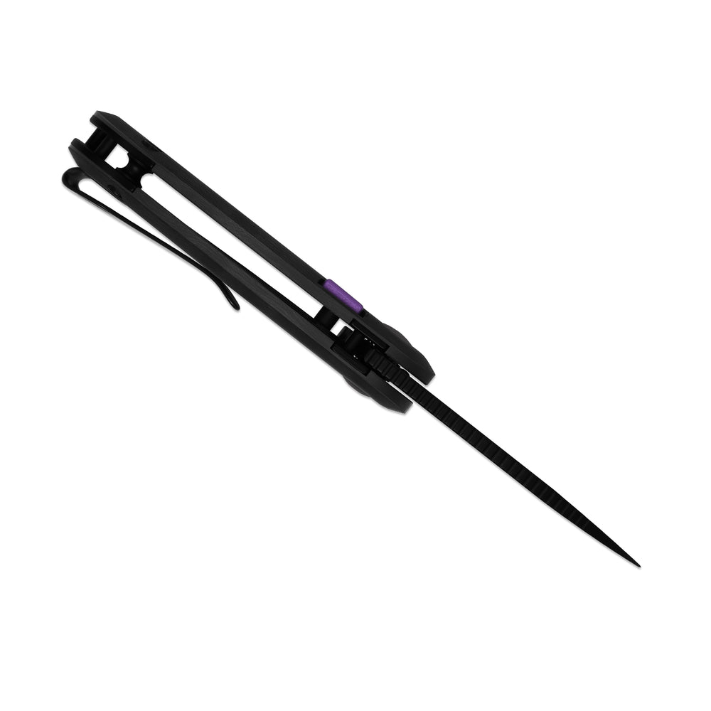 KIZER CUTLERY Microbe™ | 5Th Pocket Knife | Kizer Button Liner Lock™ | Fat Carbon Black Dune Handle | KizerB™ 2742A3