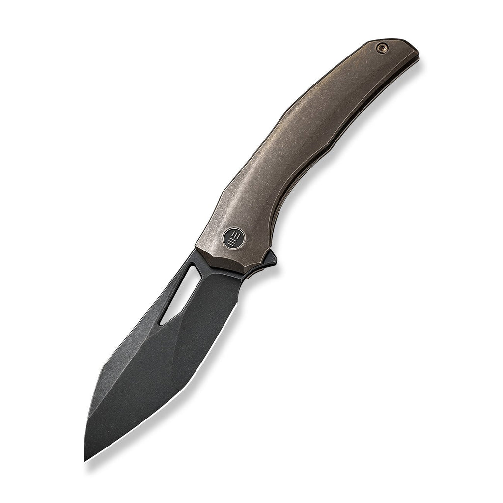 WEKNIFE Ignio Mystery Box Bronze Titanium Handle (3.3" Black Stonewashed CPM 20CV Blade) WE22042B-2 MB, With One Free Mystery WE Or CIVIVI Model